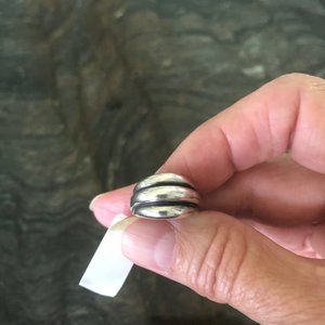 James Avery retired sterling silver dome ring